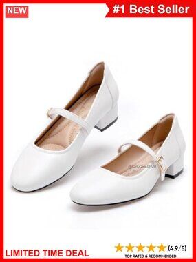 Mary Jane Pumps 2 Inch Block Heel Dress Shoes